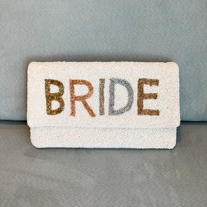 BRIDE Purse, Bride Clutch, Bridal Purse for Wedding Day, Engagement/Shower Gift